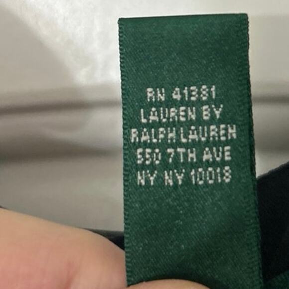 Lauren Ralph Lauren Silk Black Purple Floral Midi Skirt Y2K Romantic Size 10 - Picture 11 of 11